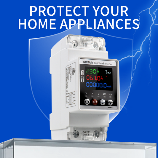 Smart Home WiFi Circuit Breaker by HEVGKEOU | Auto Reclosing with Remote App Control & Real-Time Voltage Monitoring | Tuya-Compatible Smart MCB for Home Automation