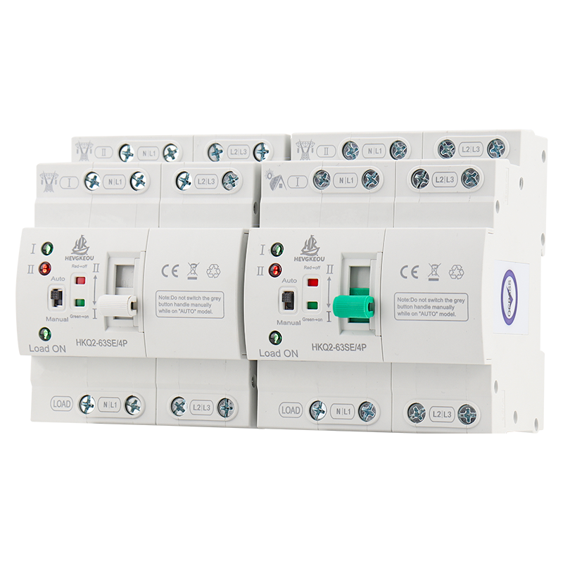 63A 4P Solar ATS | Automatic Transfer Switch for PV & Mains Power | 400V DIN Rail Mount Uninterrupted Changeover/Selector Switch