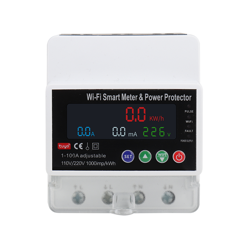 100A Tuya WiFi Smart Breaker with Timer | Overload/Voltage Protection & PV Bidirectional Metering for Solar Systems
