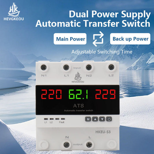 HEVGKEOU HKEU-S3 ATS: The Smart Digital Dual Power Switch That Protects What Matters Most