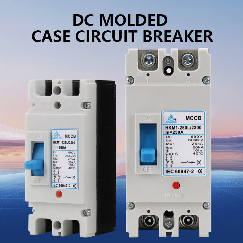 MCCB with Leakage Protection Molded Case Circuit Breaker Flame-Retardant Overload Short-Circuit Protector
