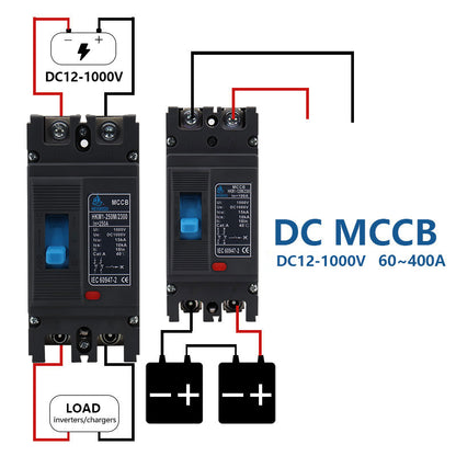 MCCB with Leakage Protection Molded Case Circuit Breaker, Flame-Retardant, Overload & Short-Circuit Protector