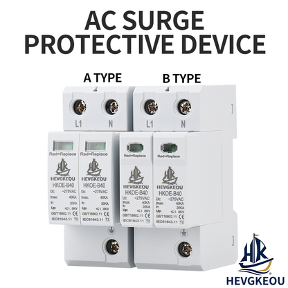 Surge Protection Device (SPD) | AC Power Line Surge Arrester | Shield Home & Industrial Equipment from Lightning & Power Surges | Type 2 Protection