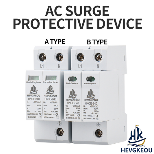 Surge Protection Device (SPD) | AC Power Line Surge Arrester | Shield Home & Industrial Equipment from Lightning & Power Surges | Type 2 Protection