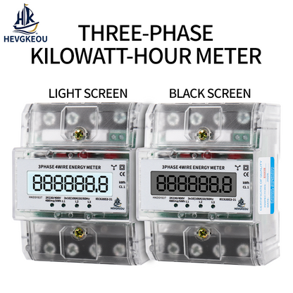 380V 3-Phase AC Current Panel Meter | 4-Wire Miniature Ammeter for Compact DIN Rail Mounting & Electrical Cabinets