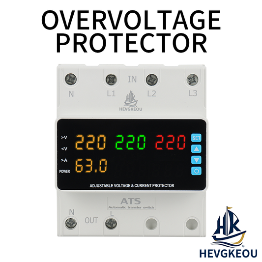 3-Phase Solar ATS with Integrated Protection | Reliable Auto Transfer Switch for PV Systems, 63A-100A with Overcurrent & Voltage Guard