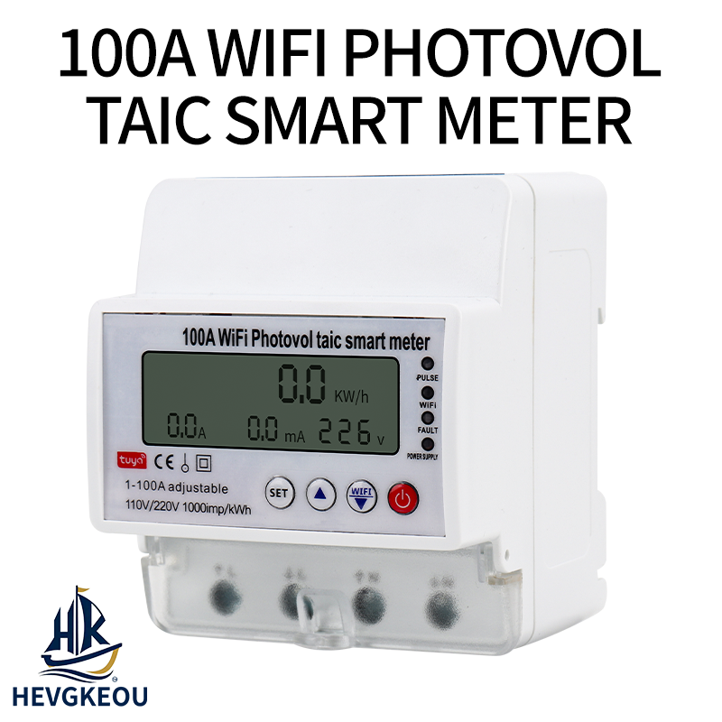 Tuya WiFi Solar Energy Meter & Smart Breaker Timer | Bidirectional PV Monitor with Remote App Control for Home Appliances