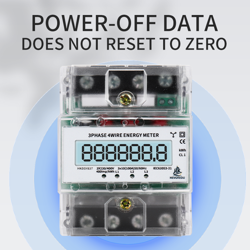 380V 3-Phase AC Current Panel Meter | 4-Wire Miniature Ammeter for Compact DIN Rail Mounting & Electrical Cabinets