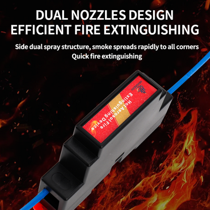 Aerosol Fire Suppression Device for Distribution Boxes | N₂ DIN Rail Mount | Flame-Retardant PC Housing with Strong Adhesive | Automatic Fire Extinguisher for Electrical Panels