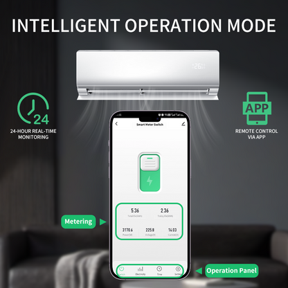 3 Phase Tuya WiFi Energy Meter with 3 CT Clamps | Smart Bi-Directional Monitor, Leakage/Over-Under Voltage Protector & Relay Switch
