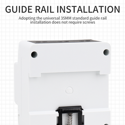100A Tuya WiFi Smart Breaker with Timer | Overload/Voltage Protection & PV Bidirectional Metering for Solar Systems