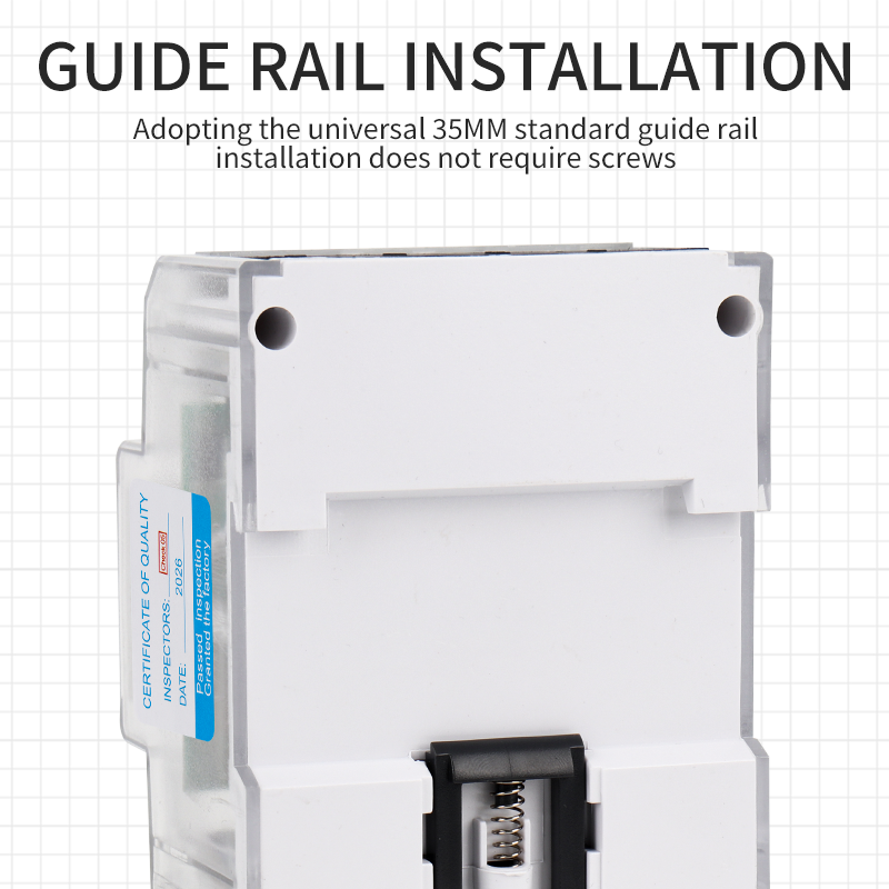 380V 3-Phase AC Current Panel Meter | 4-Wire Miniature Ammeter for Compact DIN Rail Mounting & Electrical Cabinets