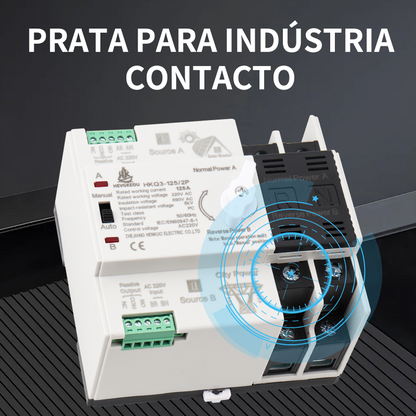 230V 125A 2P Automatic Transfer Switch (ATS) | DIN Rail | Backup Generator & Solar Transfer Switch