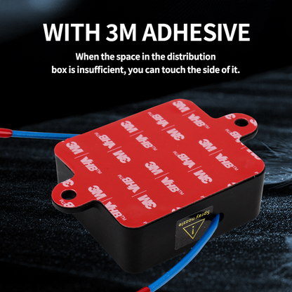 Square Fire Extinguisher for Electrical Cabinets Up to 0.4m³ | Automatic N₂ Aerosol Suppressor, DIN Rail Mount with Strong Adhesive