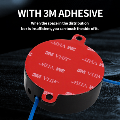 Compact Round Fire Extinguisher for Electrical Cabinets | Automatic N₂ Aerosol Suppressor, DIN Rail Mount up to 0.4m³