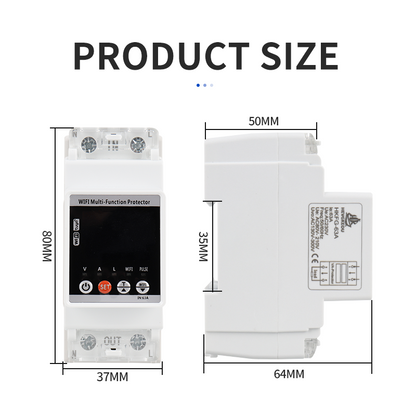 Smart Home WiFi Circuit Breaker by HEVGKEOU | Auto Reclosing with Remote App Control & Real-Time Voltage Monitoring | Tuya-Compatible Smart MCB for Home Automation