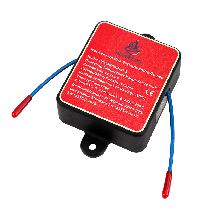 Square Fire Extinguisher for Electrical Cabinets Up to 0.4m³ | Automatic N₂ Aerosol Suppressor, DIN Rail Mount with Strong Adhesive